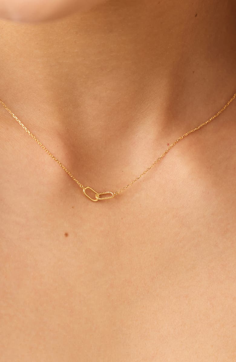 Ana Luisa Gold Pendant - Gold Twisted Link Necklace, Alternate, color, Gold