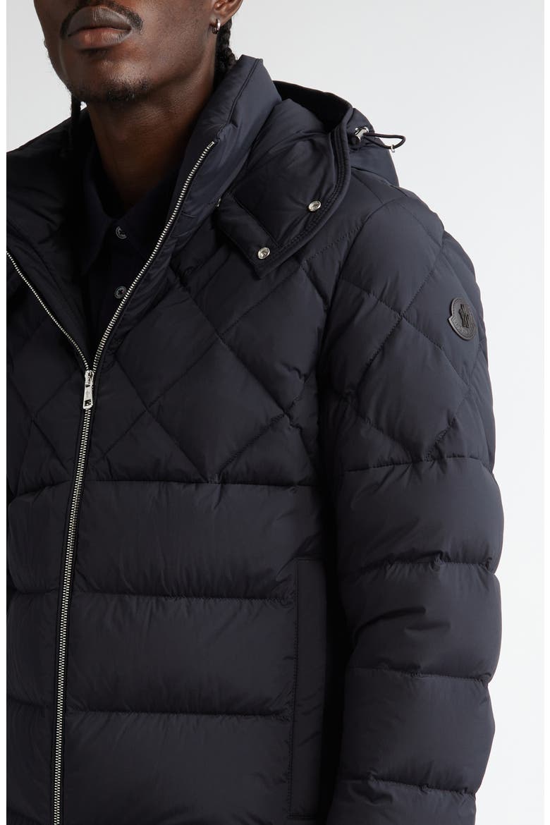 Cecaud Quilted Down Jacket, Alternate, color, NAVY/ NAVY