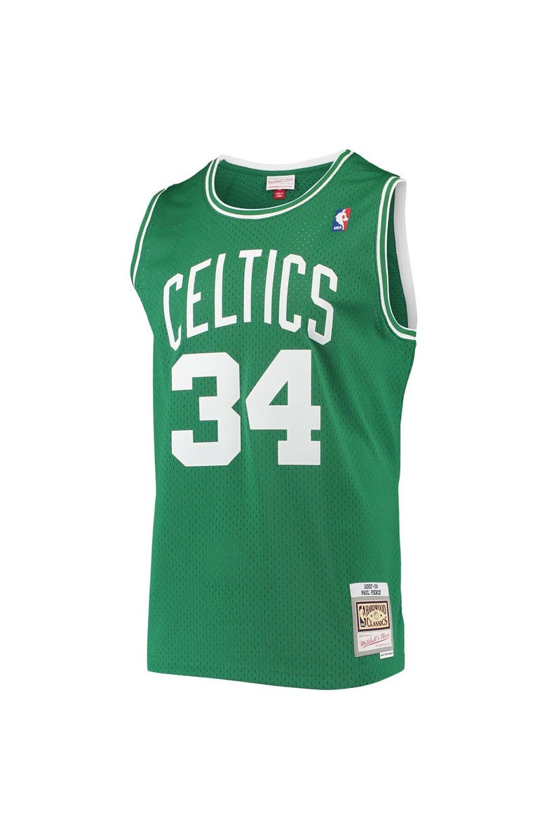 Mitchell & Ness Men's Mitchell & Ness Paul Pierce Kelly Green Boston Celtics Hardwood Classics Swingman Jersey, Alternate, color, Kelly Green
