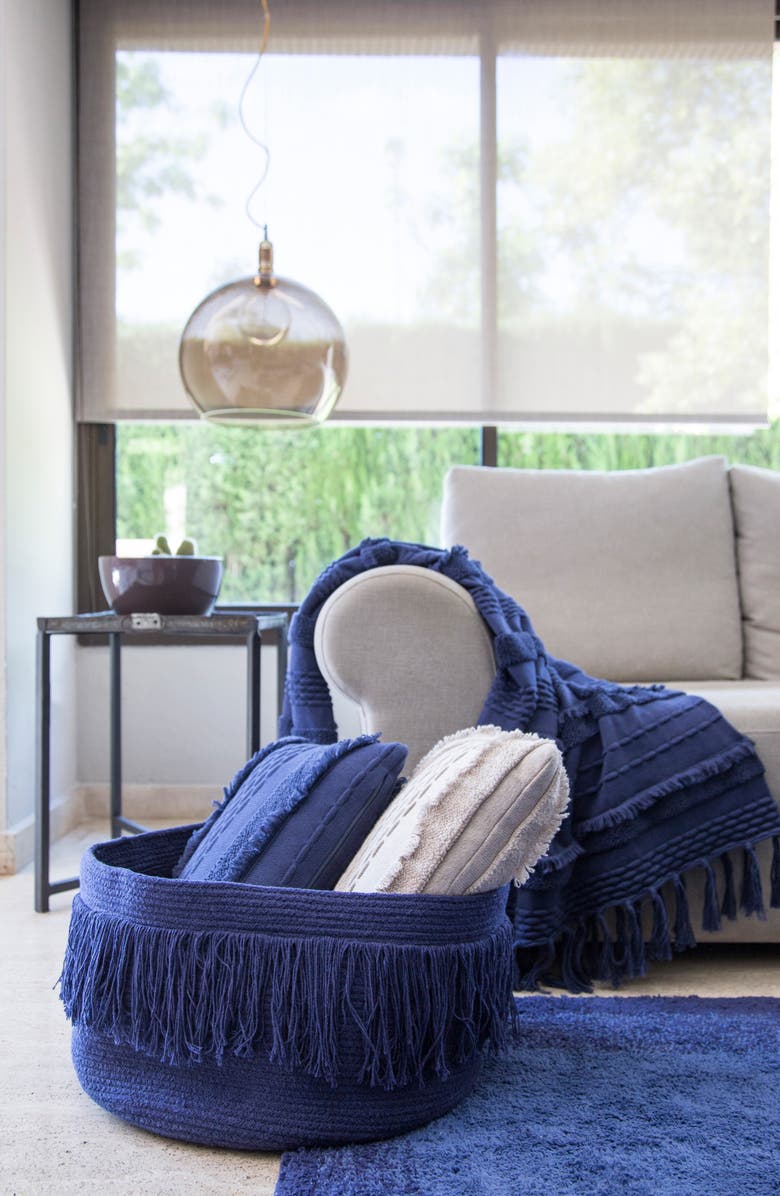 Lorena Canals Fringe Basket, Alternate, color, 