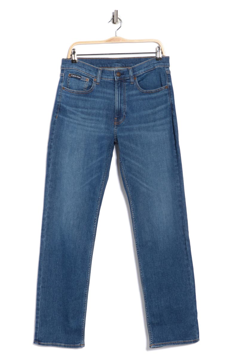 Calvin Klein Straight Jeans, Alternate, color, Avalon