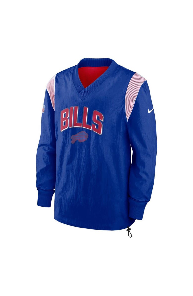 Nike Men's Nike Royal Buffalo Bills Sideline Athletic Stack V-Neck Pullover Windshirt Jacket, Alternate, color, Royal