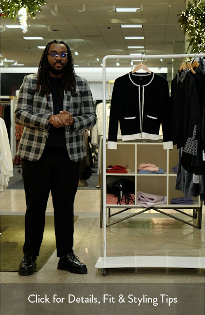 Contrast Trim Cardigan, sales video thumbnail