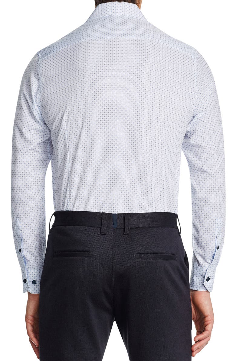 W.R.K Trim Fit Performance Stretch Print Dress Shirt, Alternate, color, 