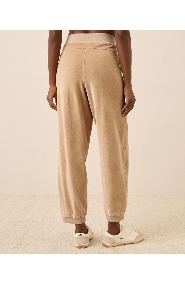 Pact Organic Cotton Pure Velour Relaxed Sweatpant, Alternate, color, Sesame