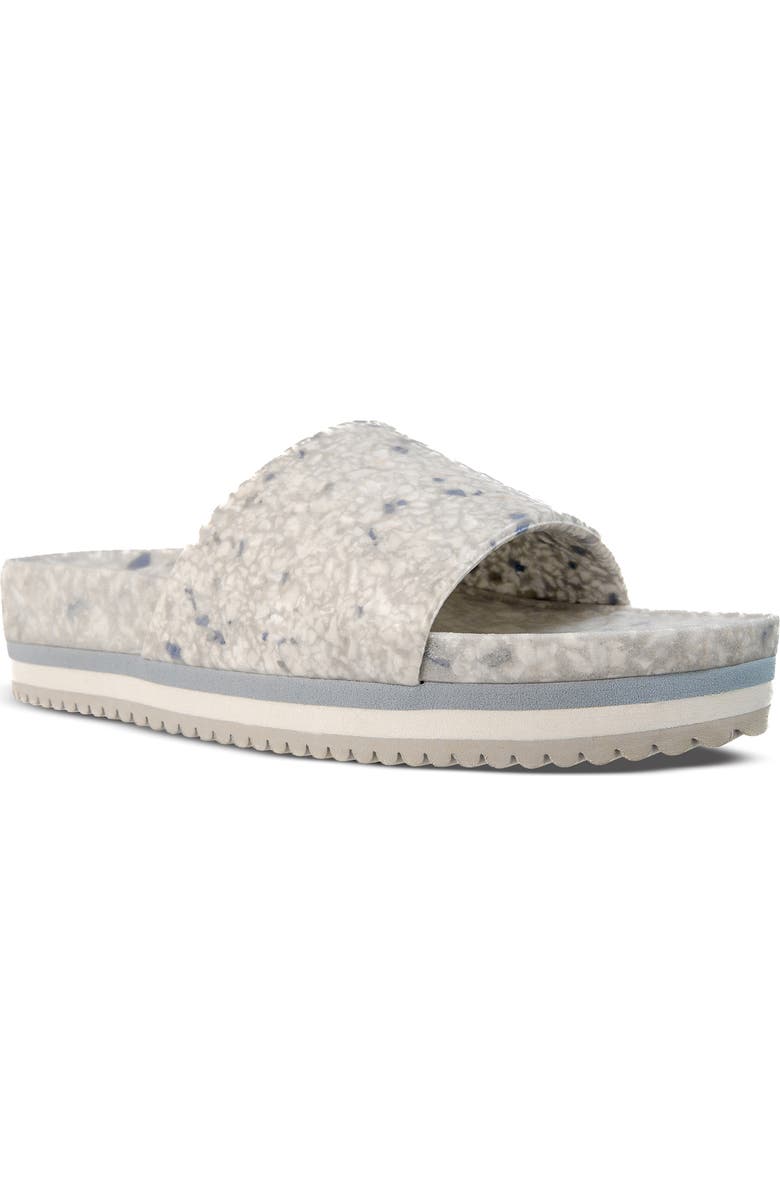 FLEKS East Beach Slide Platform Sandal, Main, color, Faded Denim