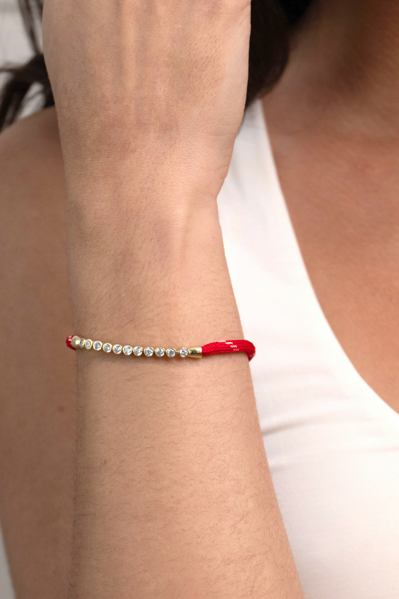 Sailor Paracord Bracelet - Red, Alternate, color, RED