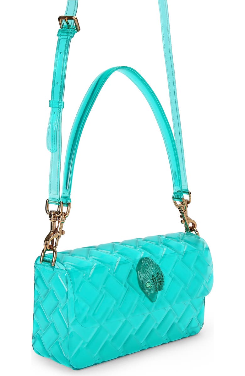 Kurt Geiger London Kensington Jelly Shoulder Bag, Alternate, color, Turquoise/Aqua