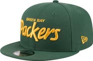 New Era Men's New Era Green Green Bay Packers Core Team Script 9FIFTY Snapback Hat