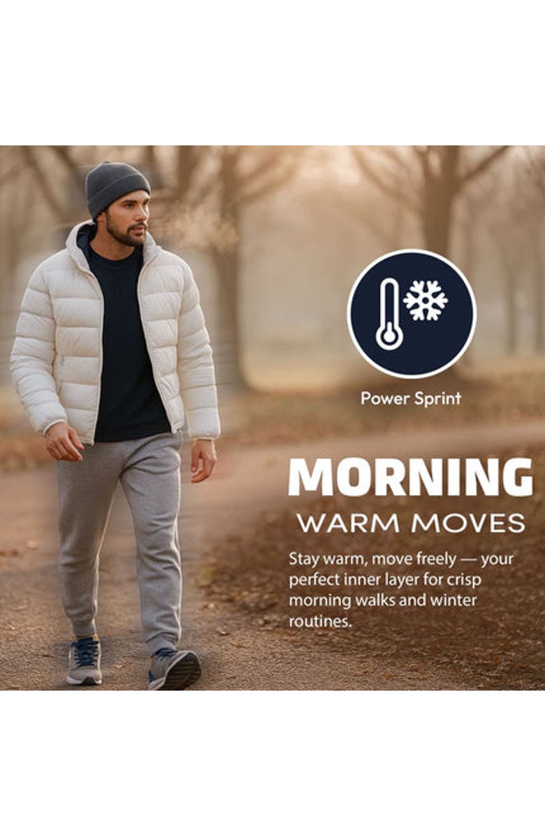 BenBen Men's 3 Pack Waffle Knit Thermal Loungewear Set, Alternate, color, White/Black/Charcoal