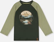 Deux par Deux Cotton Raglan Sleeves Nature T-Shirt