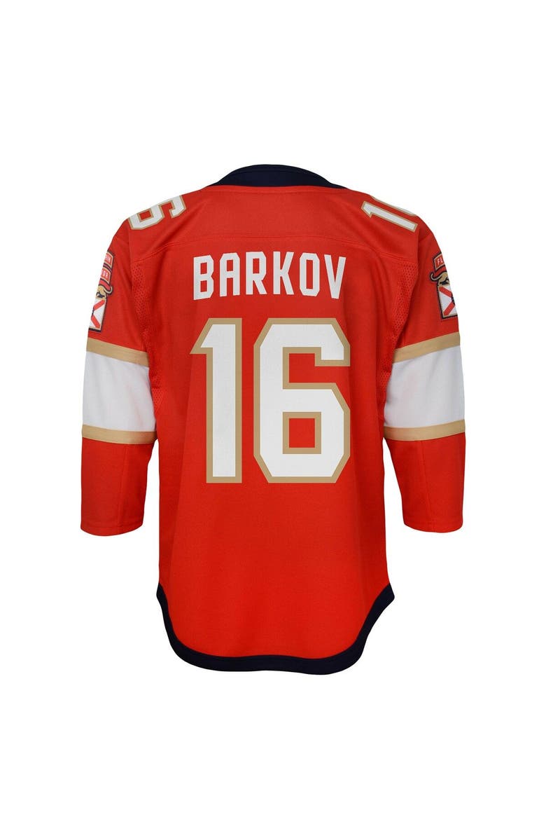Outerstuff Youth Aleksander Barkov Red Florida Panthers Home Captain Replica Player Jersey, Alternate, color,