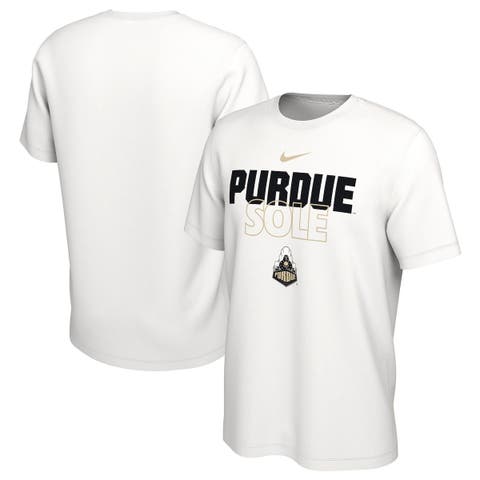 White Purdue Boilermakers 2023 On Court Bench T-Shirt