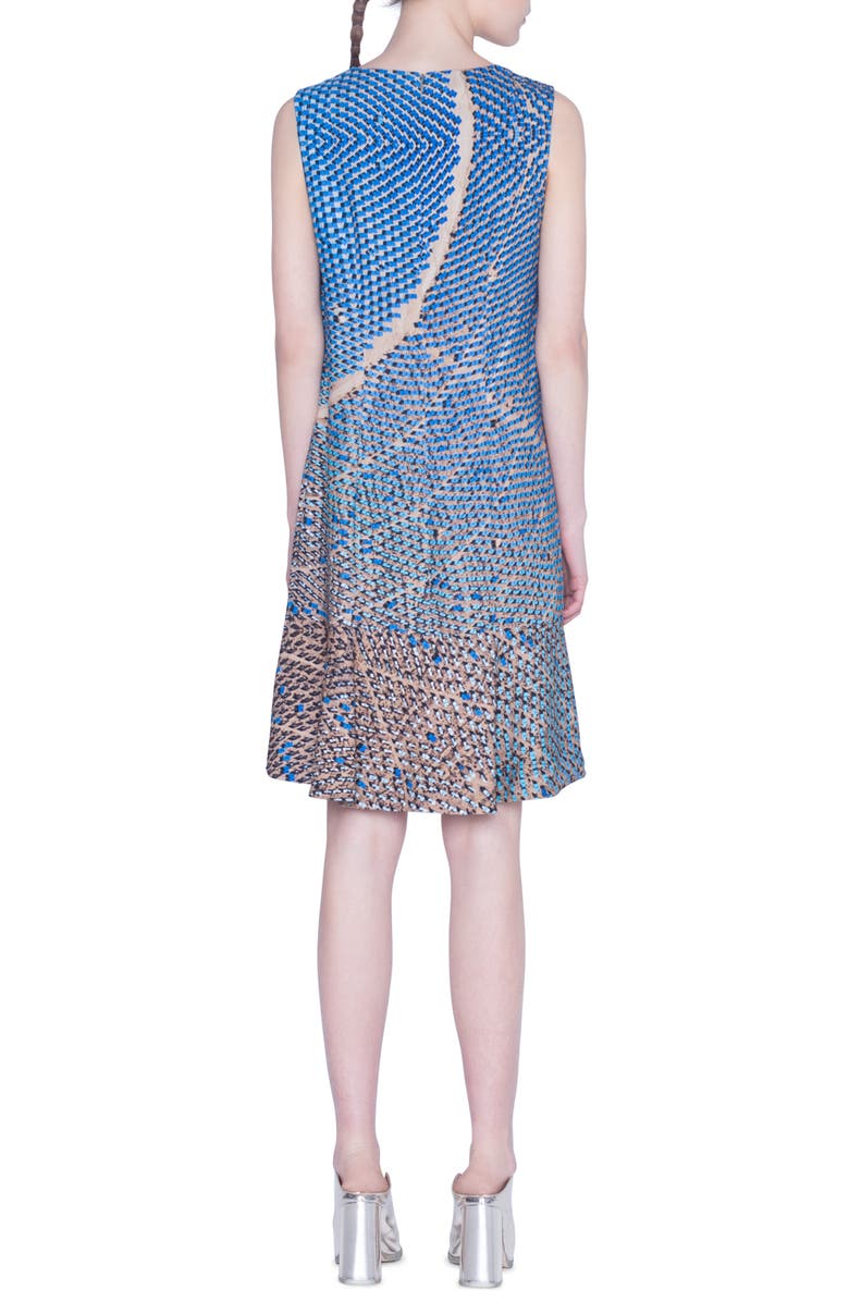 Akris punto Solar Plants Print Sleeveless Shift Dress, Alternate, color, 