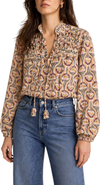 MINT VELVET Floral Print Ruffle Blouse