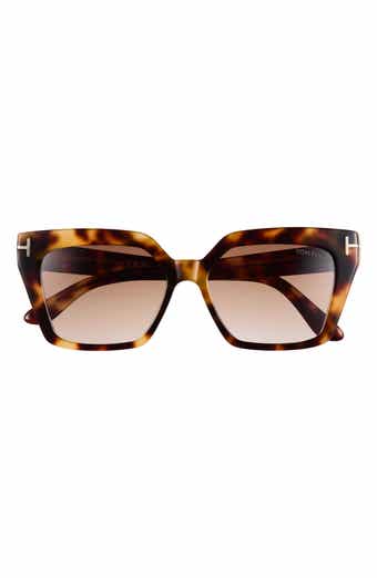 Winona 53mm Gradient Square Cat Eye Sunglasses