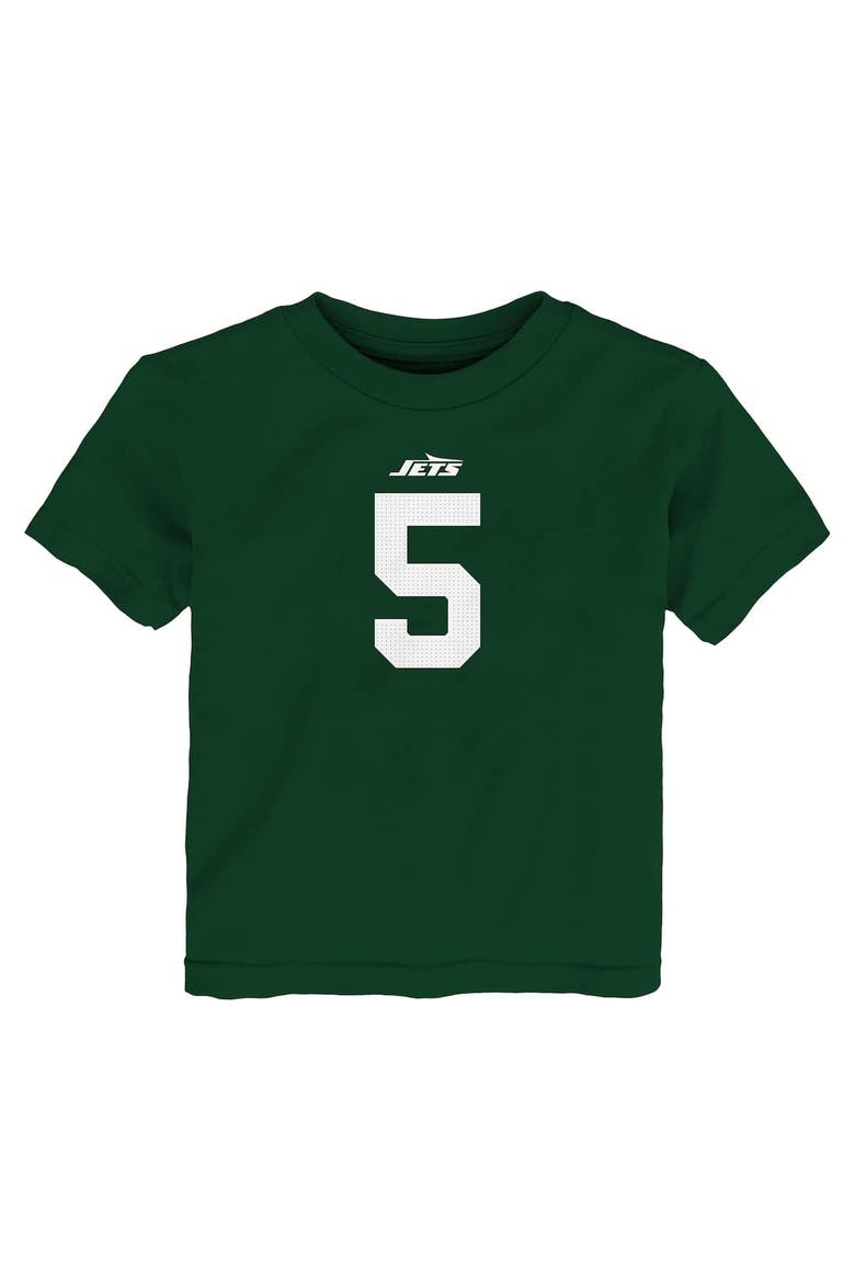 Toddler Nike Garrett Wilson Green New York Jets Player Name & Number T-Shirt, Alternate, color, Green