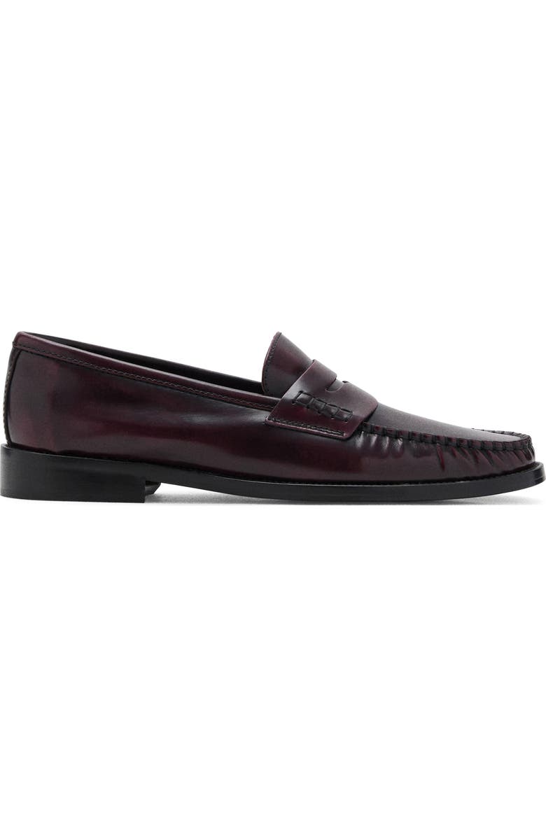 MANGO Luisa Penny Loafer, Alternate, color, Burgundy