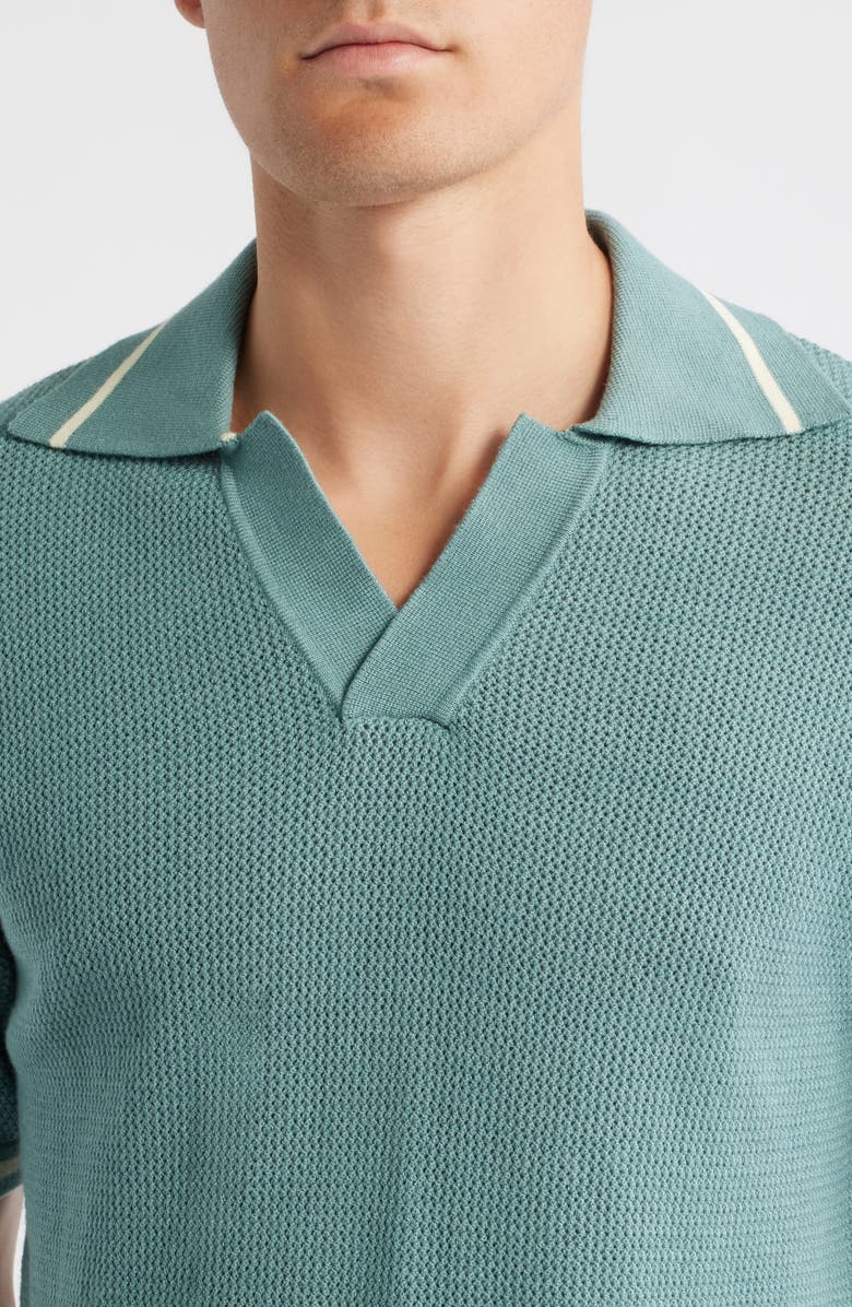 MAVRANS Textured Polo Sweater, Alternate, color, Blue