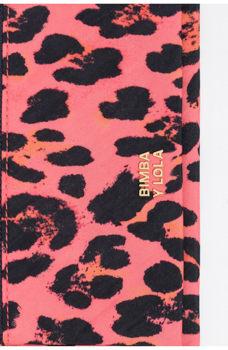 Bimba y Lola Nylon Coin Purse, Alternate, color, Leopard Electric Pink