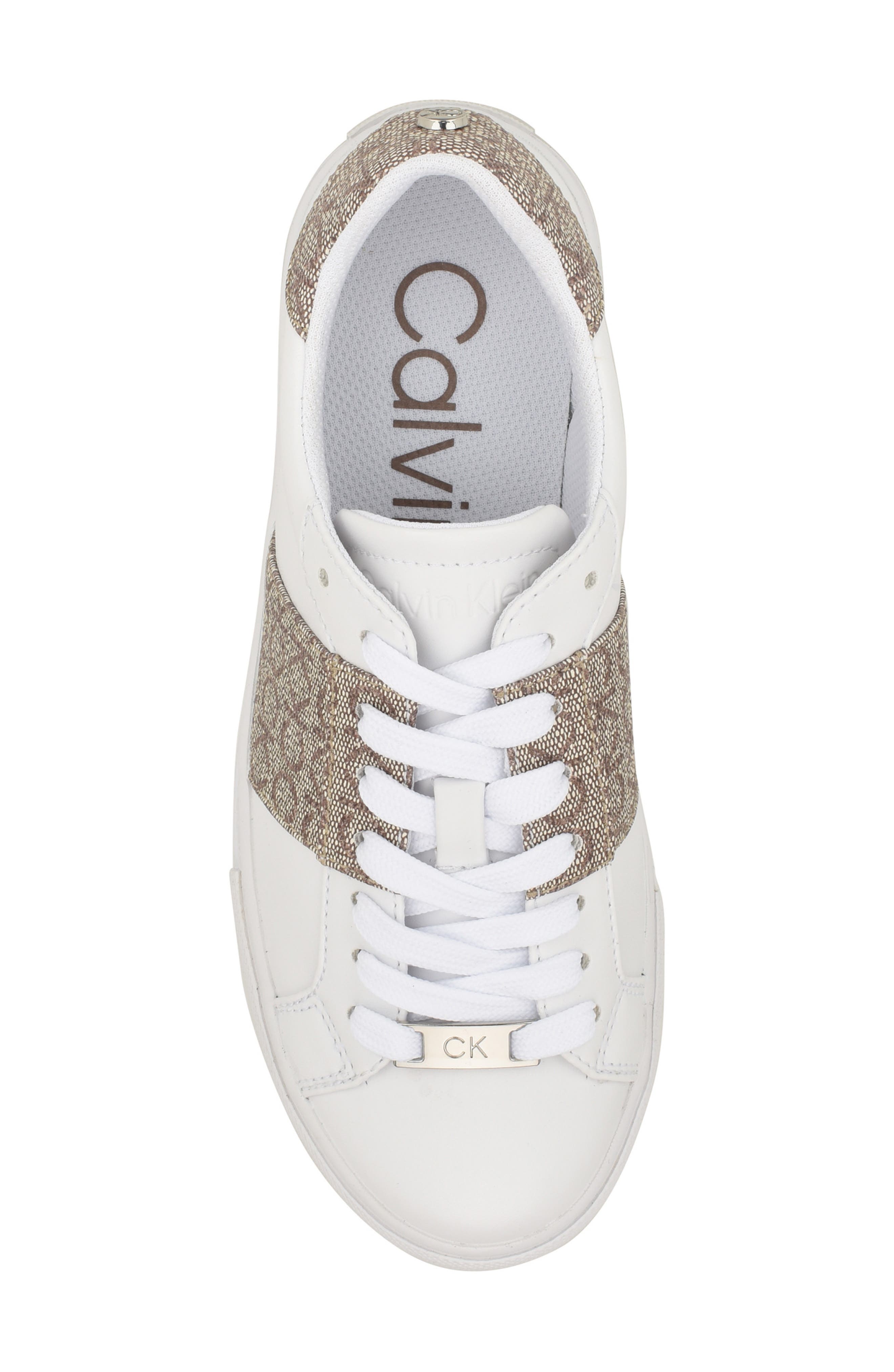 Calvin Klein Gwena 2 Sneaker, Alternate, color, White/ Almond