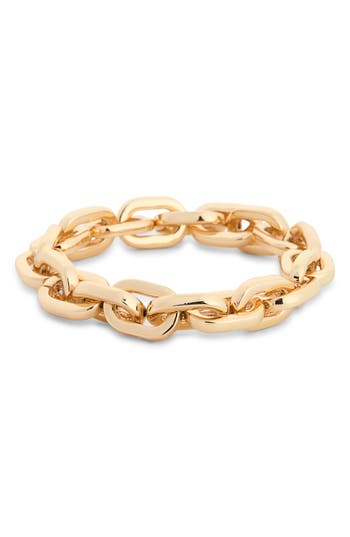 Nordstrom Rack Chunky Link Stretch Bracelet In Gold