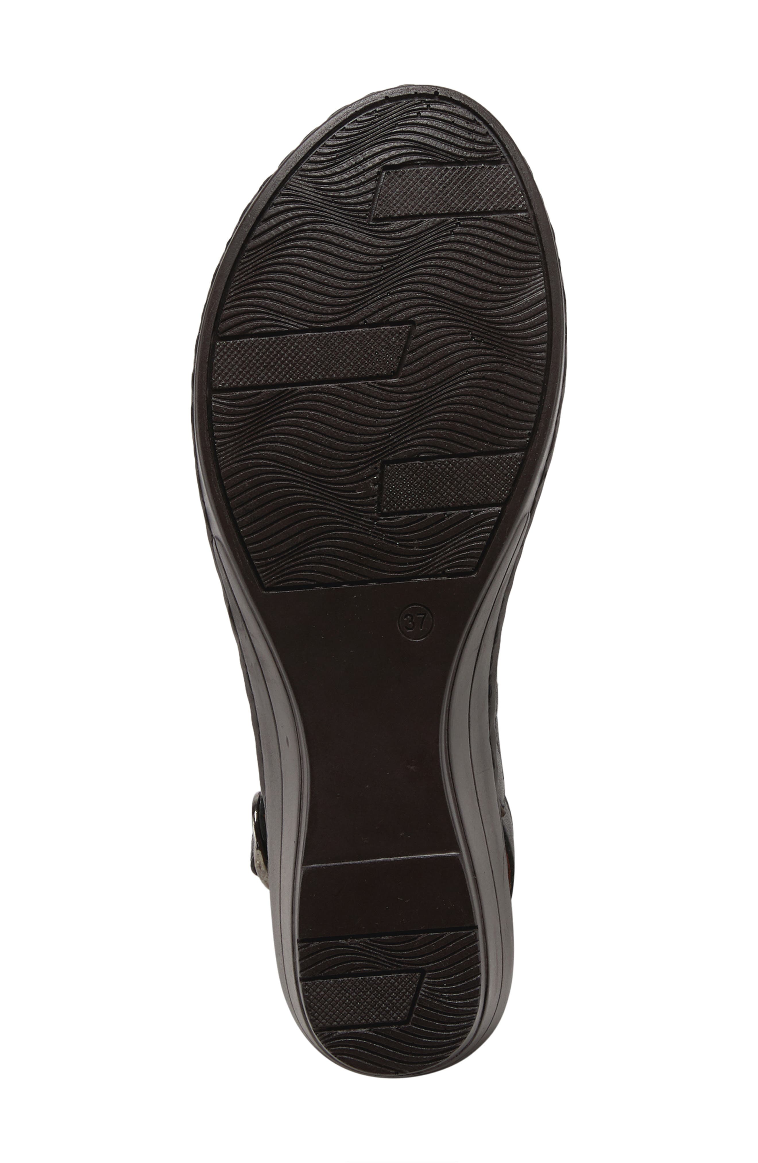 Spring Step Belizana Wedge Sandal, Alternate, color, Black Leather