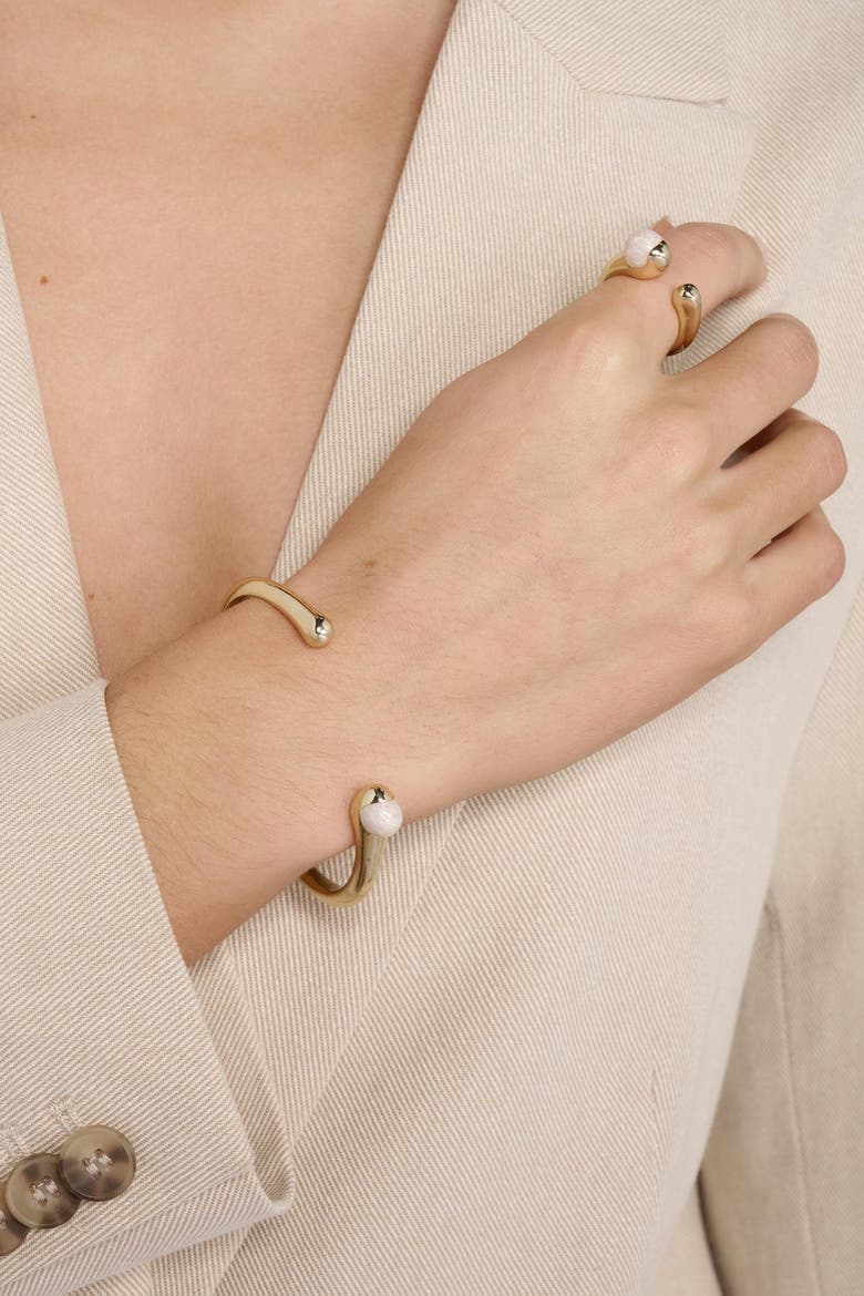 Oceanic Ring, Alternate, color, Silver