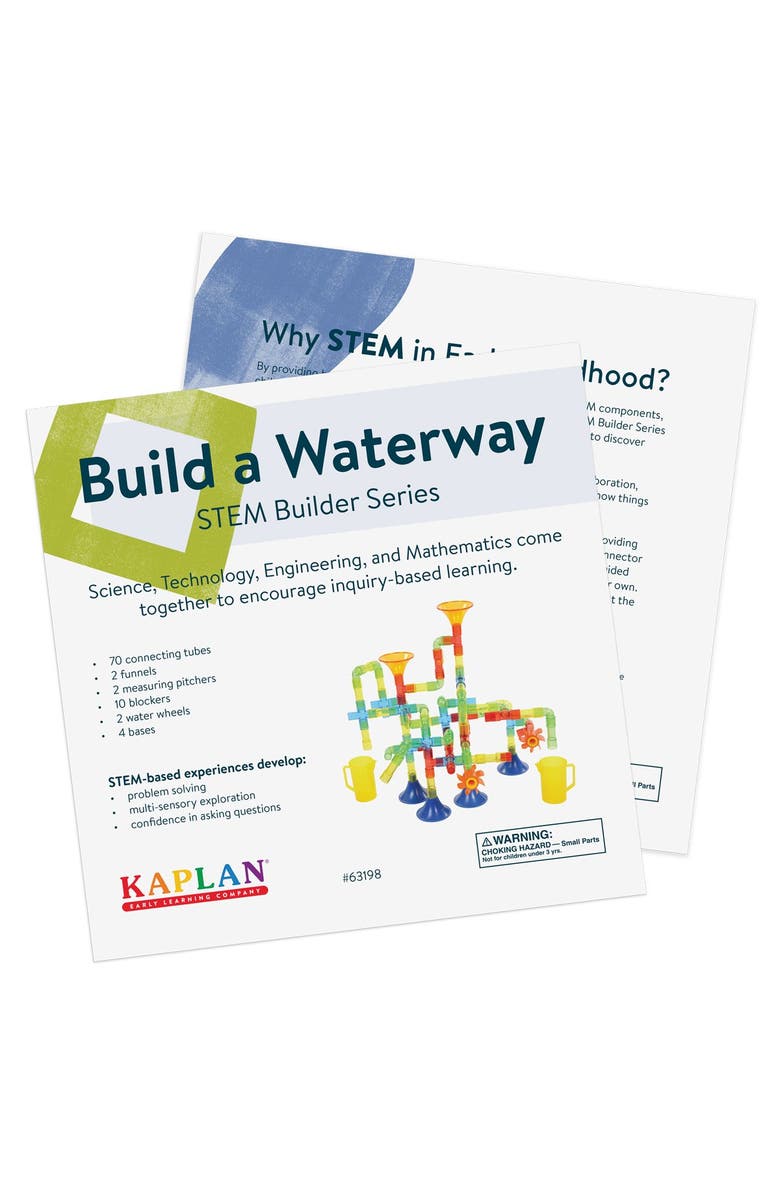 Kaplan Early Learning Company STEM Builder Series Build a Waterway, Alternate, color, Multicolored