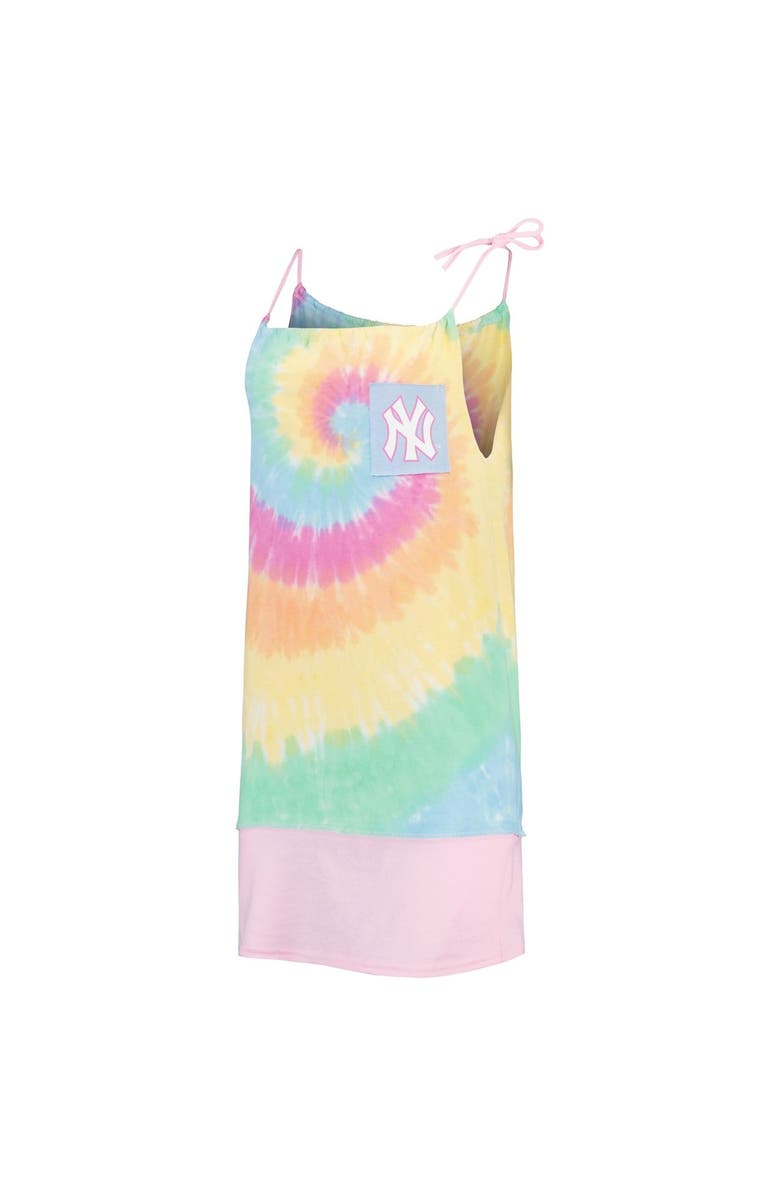 REFRIED APPAREL Women's Refried Apparel New York Yankees Tie-Dye Tank Dress, Alternate, color, White