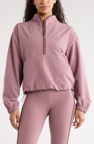 Zella Piped Half Zip Pullover
