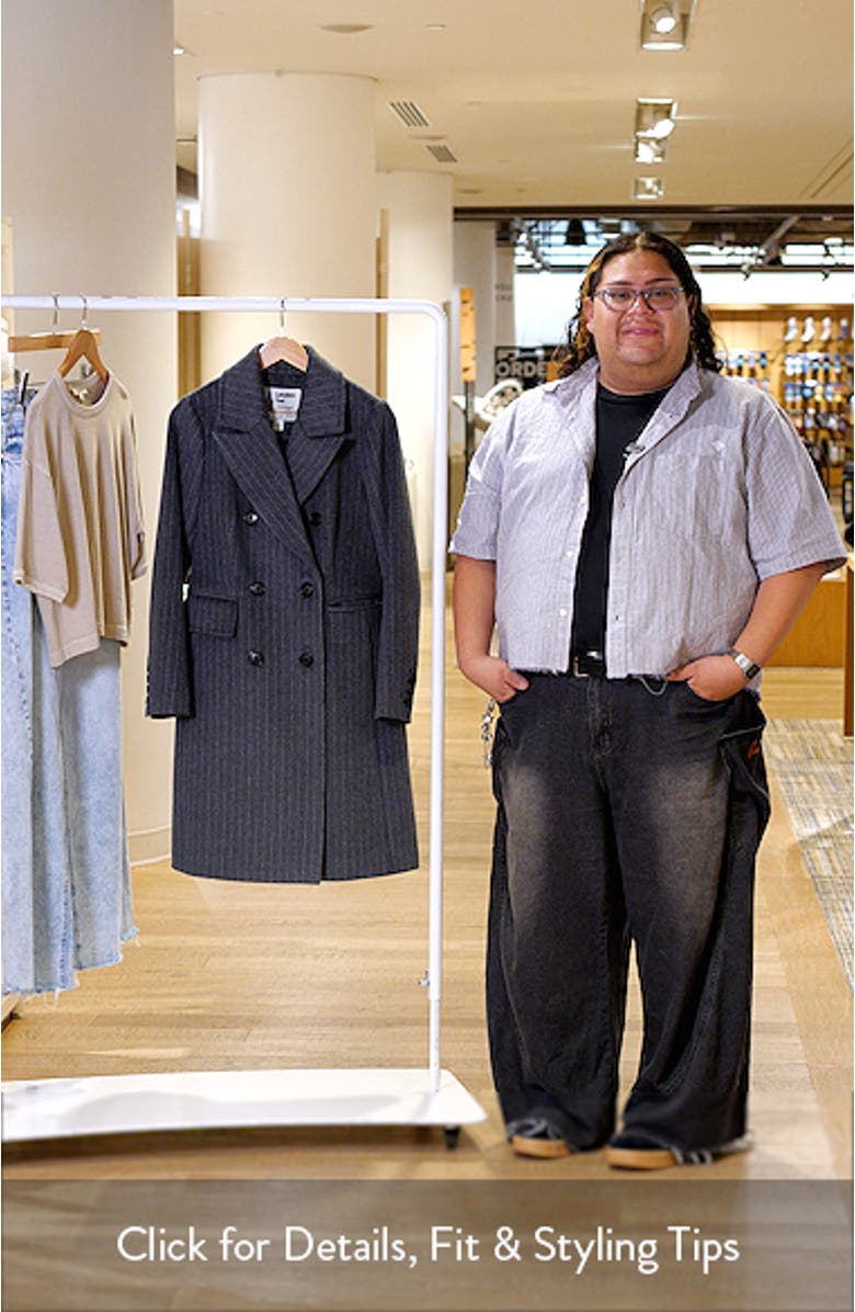 Heritage Pinstripe Double Breasted Coat, sales video thumbnail