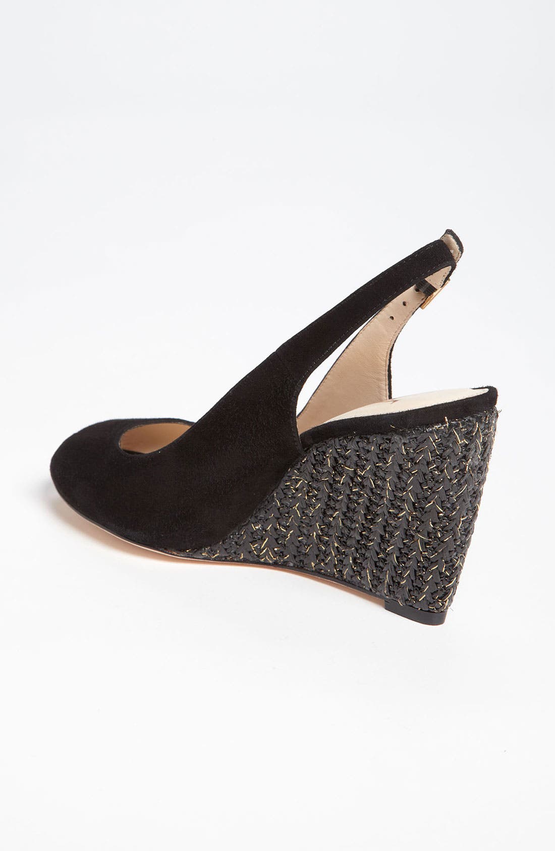 'Toscana' Slingback Sandal, Alternate, color, BLACK SUEDE