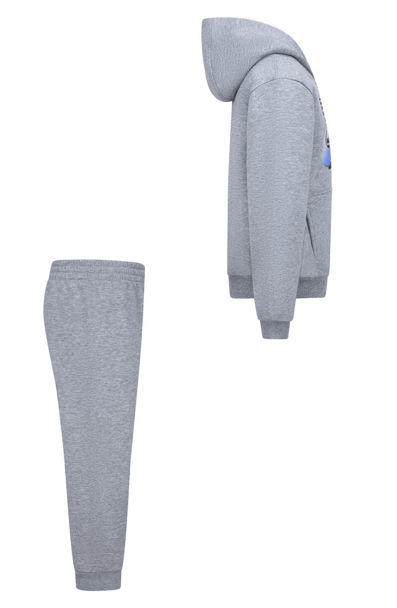 Nike Kids' Gradient Futura Logo Pullover Hoodie & Joggers Set, Alternate, color, Dark Grey Heather