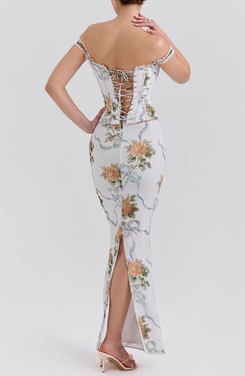 Clemmie Georgette Column Gown