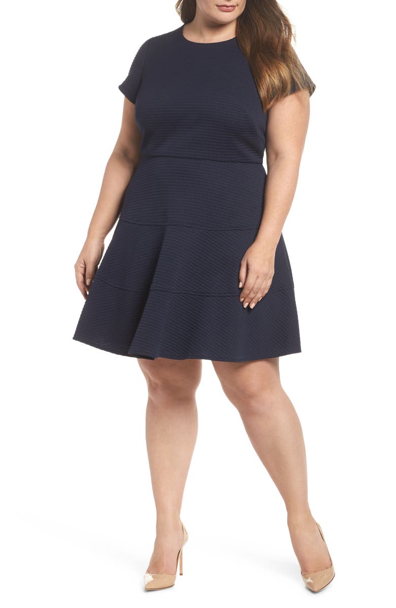 Eliza J Fit & Flare Dress, Main, color, 
