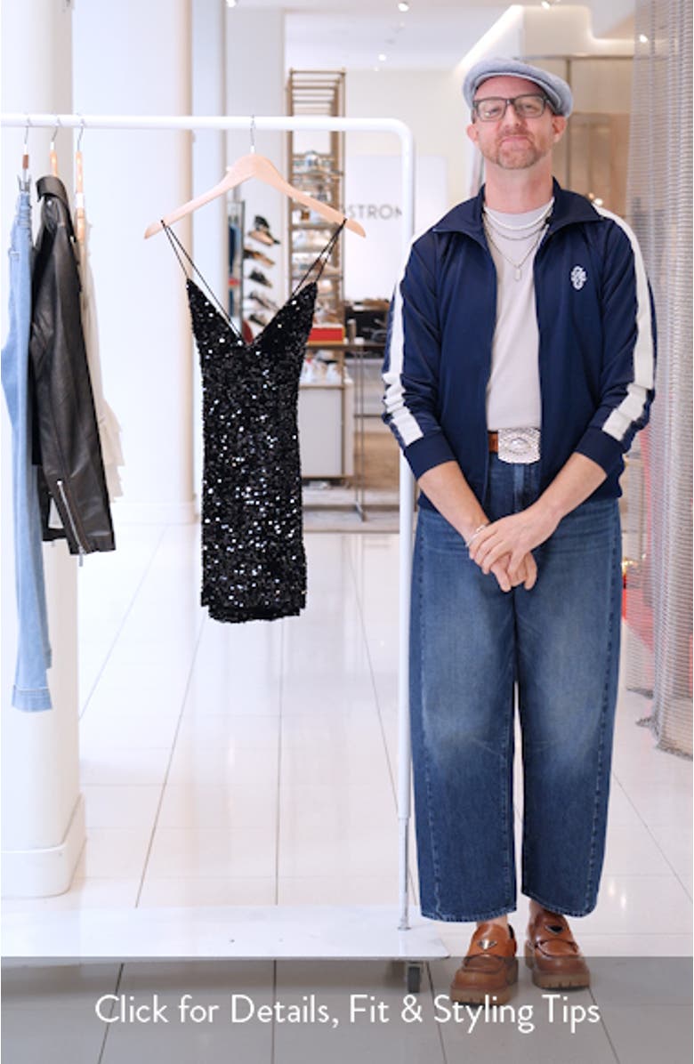 Charlette Sequin Velvet Minidress, sales video thumbnail