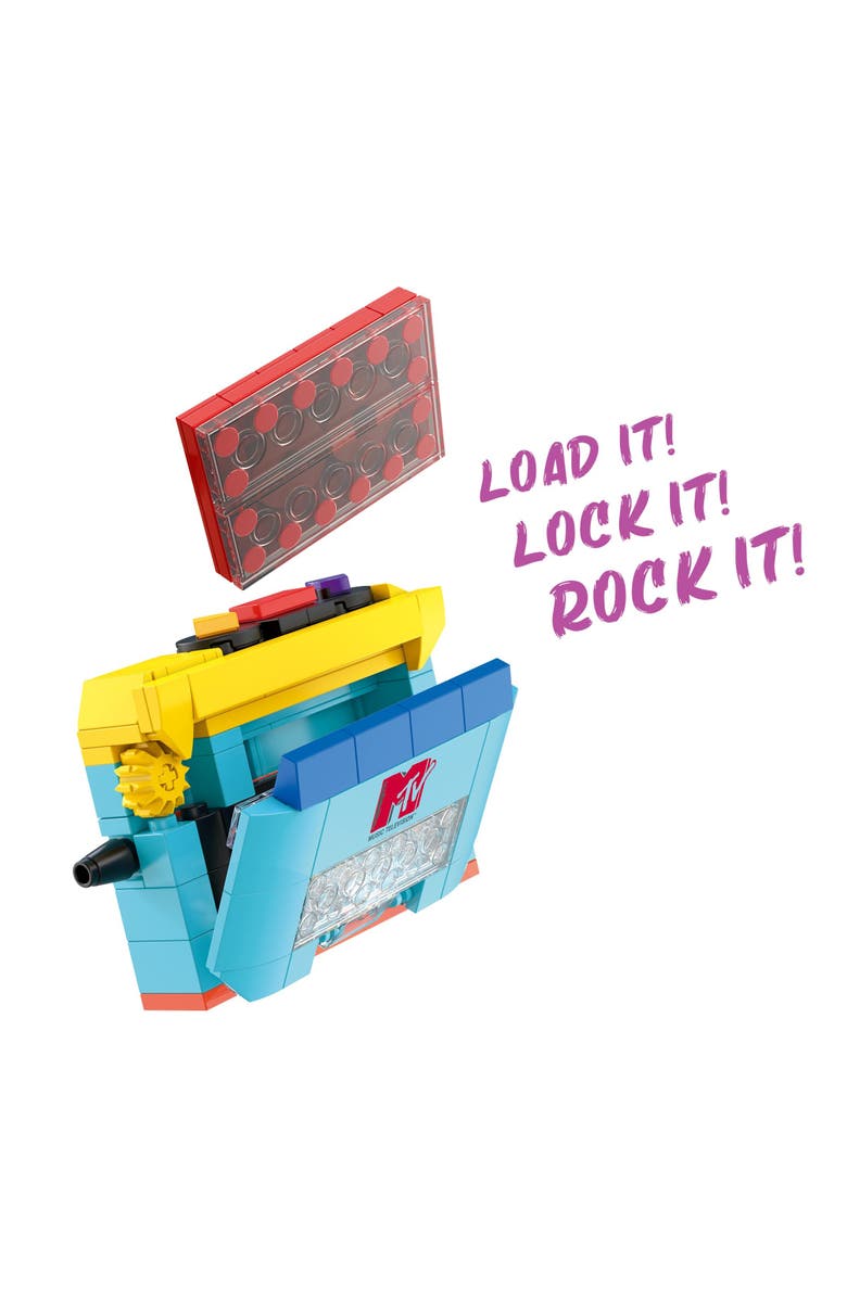 Brickcraft MTV Cassette Player Building Set, Alternate, color, Black