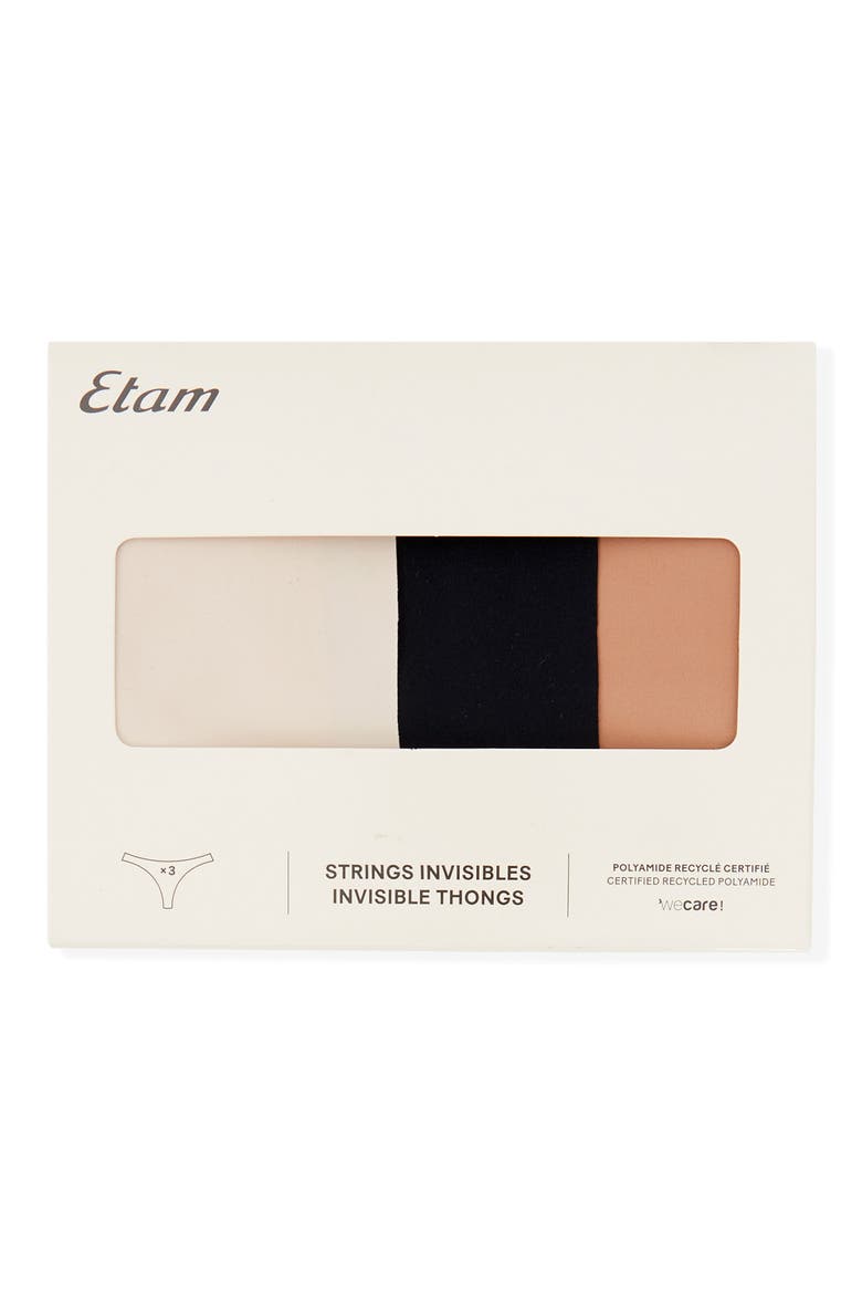 Jessy 3-Pack Thongs, Alternate, color, BEIGE MULTICOLOR
