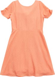 Ava & Yelly Kids' Pebble Polka Dot Princess Seam Dress