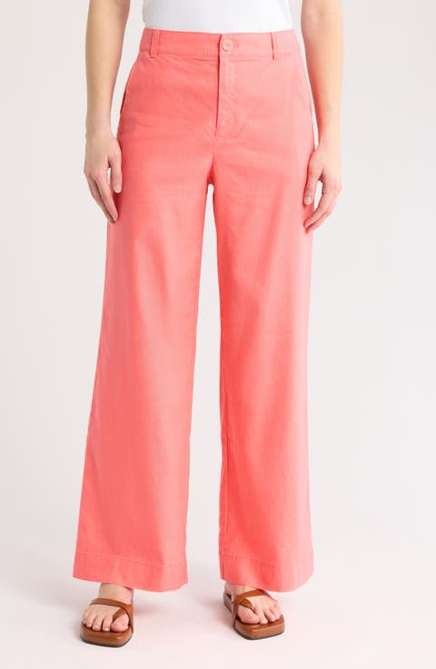 Paloma Coast Wide Leg Linen Blend Pants
