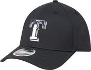 New Era Men's New Era Black Texas Rangers Metallic 39THIRTY M-Crown Flex Hat