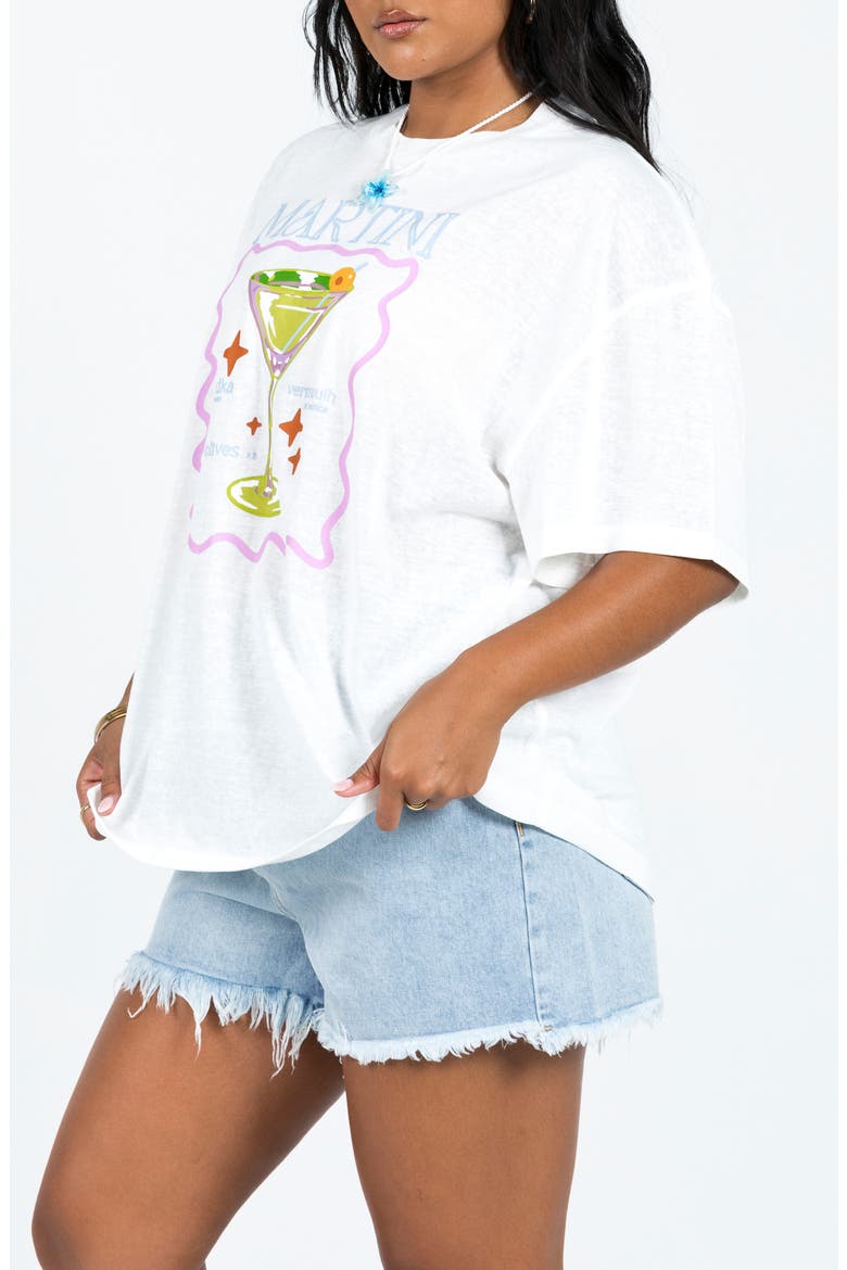 Martini Oversize Graphic T-Shirt, Alternate, color, WHITE