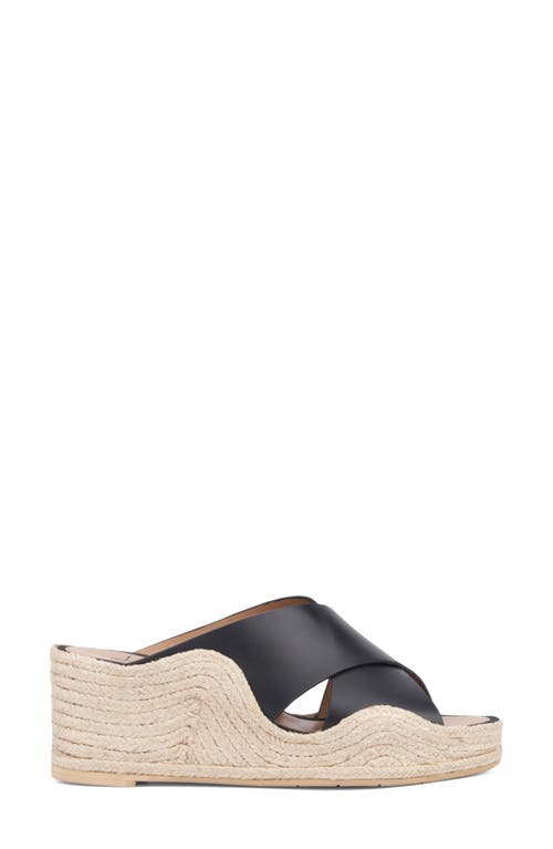 Aquatalia Marina Water Repellent Wedge Slide Sandal In Black