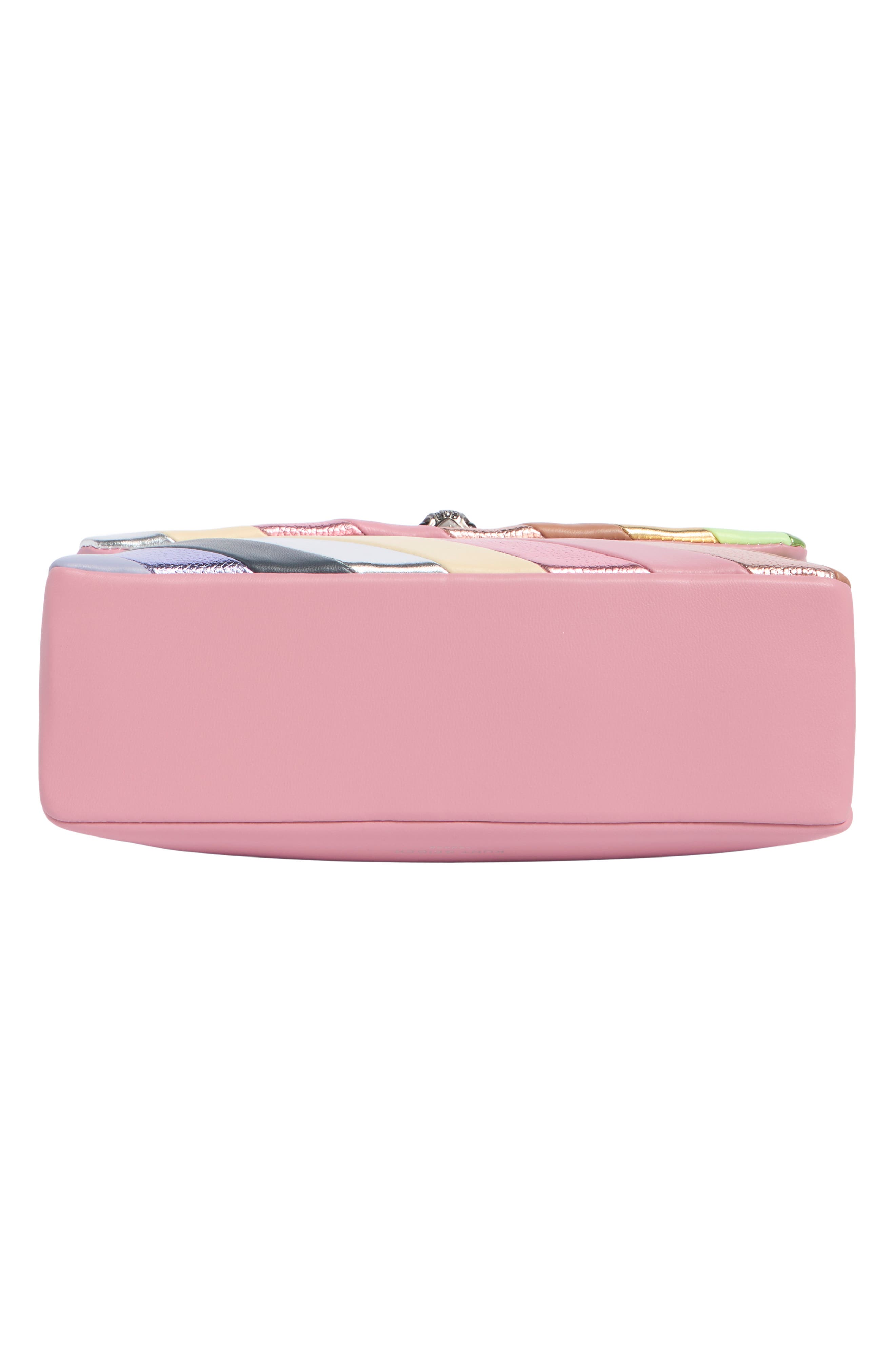 Kensington Large Leather Shoulder Bag, Alternate, color, PASTEL RAINBOW