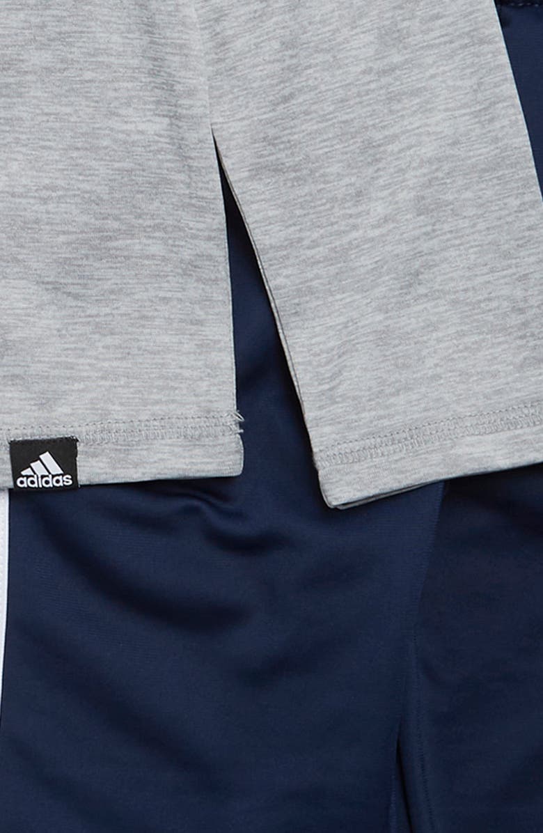 adidas Kids' Long Sleeve Graphic T-Shirt & Tricot Pants Set, Alternate, color, 