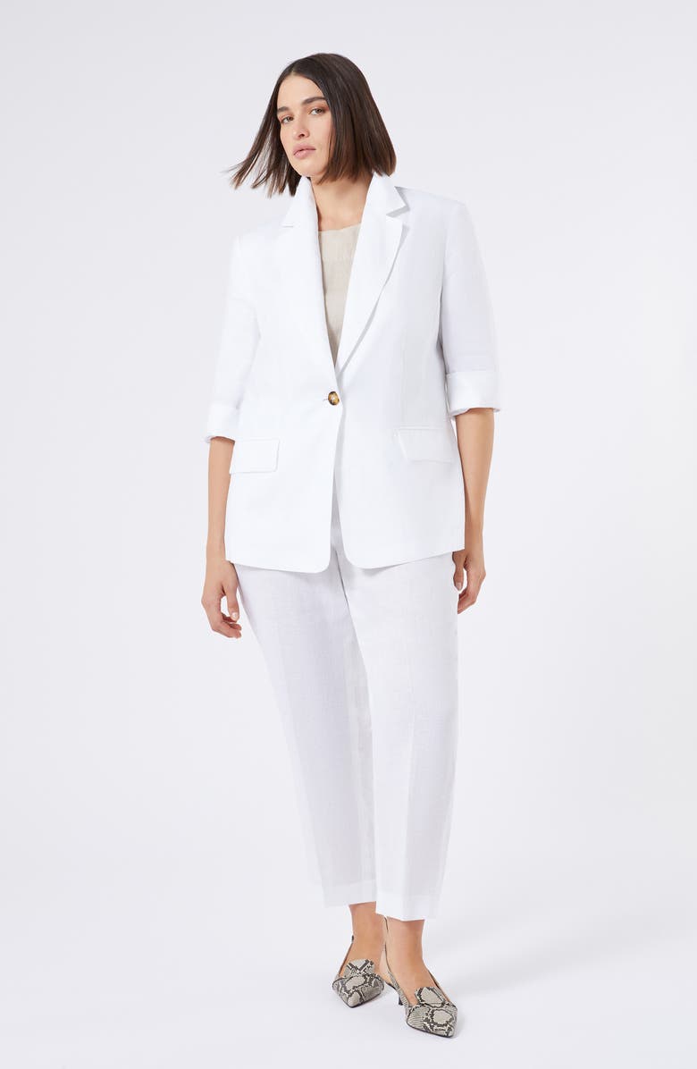 Marina Rinaldi Sabadel Linen Jacket, Alternate, color, 