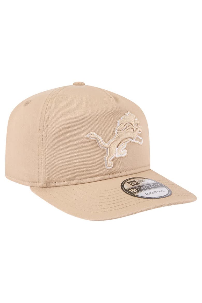 Men's New Era Tan Detroit Lions 19TWENTY Adjustable Hat, Alternate, color, Tan