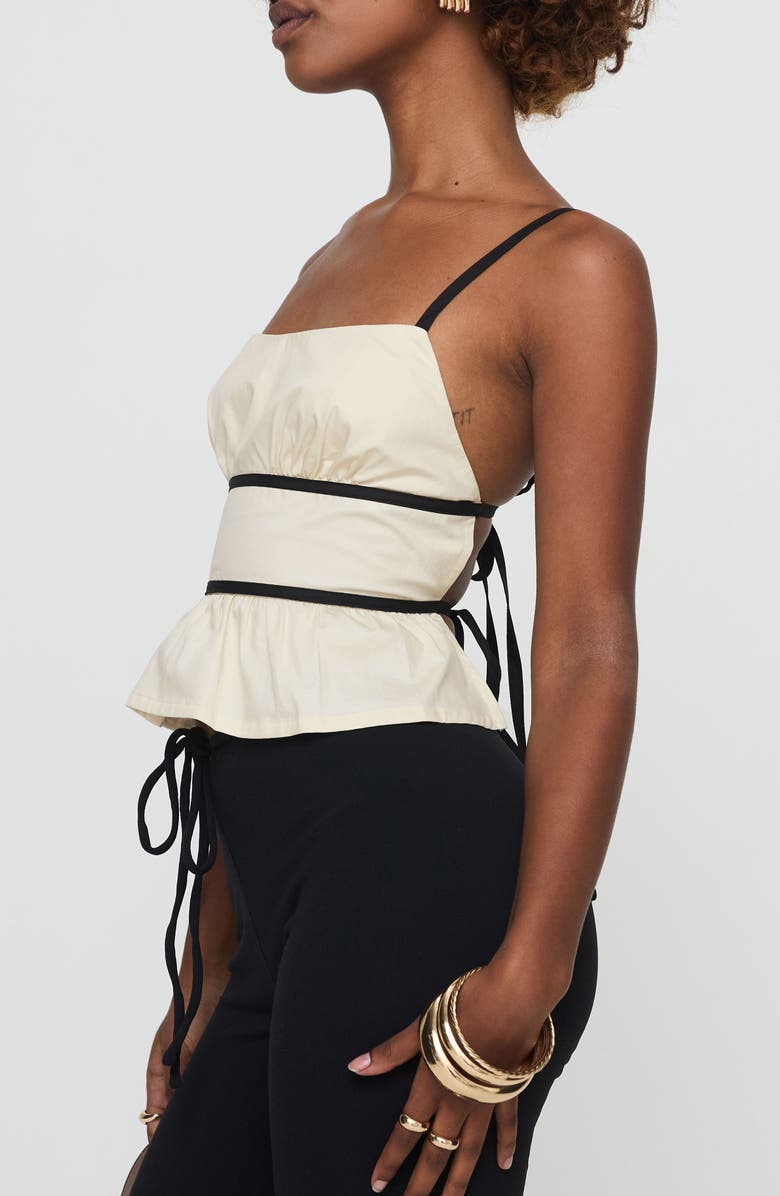 Princess Polly Daxon Organic Cotton Open Back Camisole, Alternate, color,