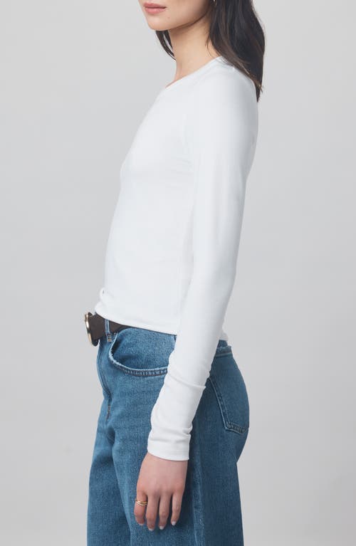 Splendid X @cellajaneblog Long Sleeve Layering T-shirt In White